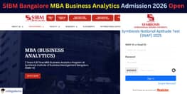 SIBM Bangalore MBA Admission 2026 Open Check Here